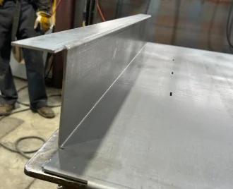 A sheet of metal that was cut with lasers