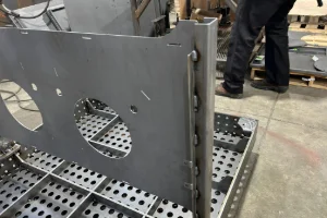 A metal component that was tig welded