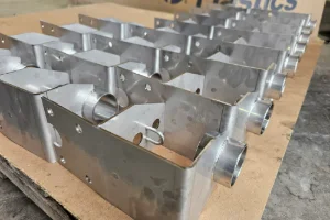 A pile of small metal pieces that were welded
