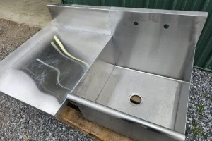 A sink that was welded together