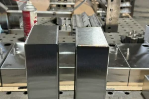 A metal component that was tig welded