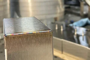 A metal component that was tig welded